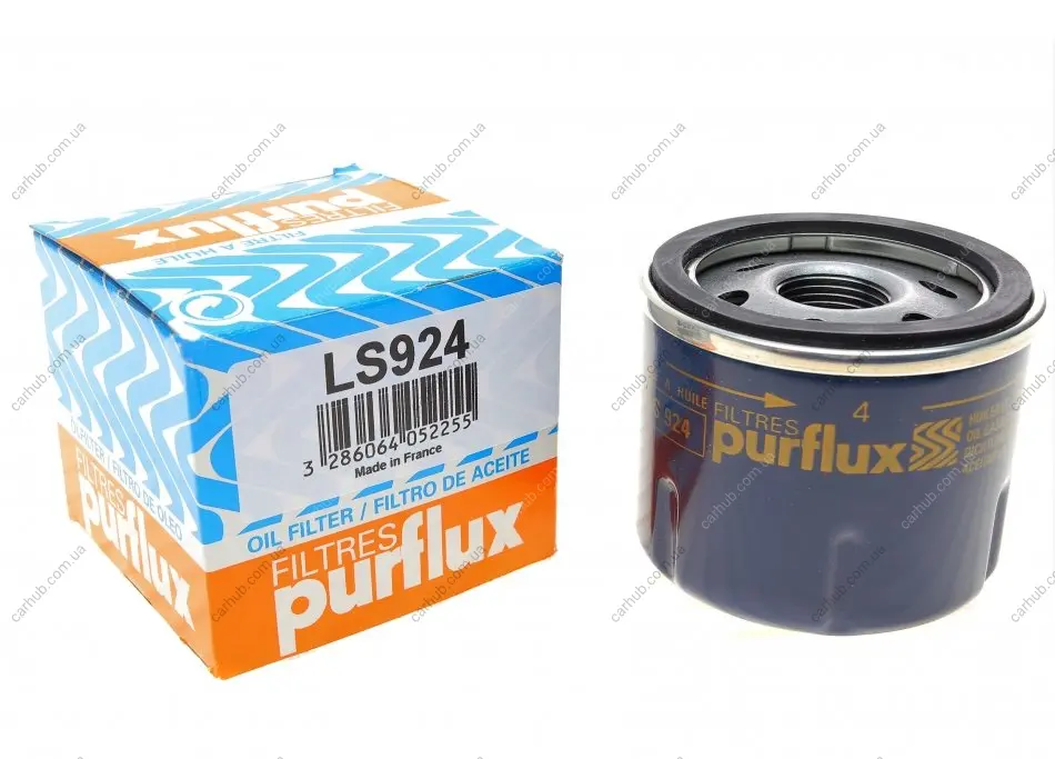 Фільтр масляний Renault Kangoo 1.2 97-09 (бензин) PURFLUX Purflux LS924 (фото 1)