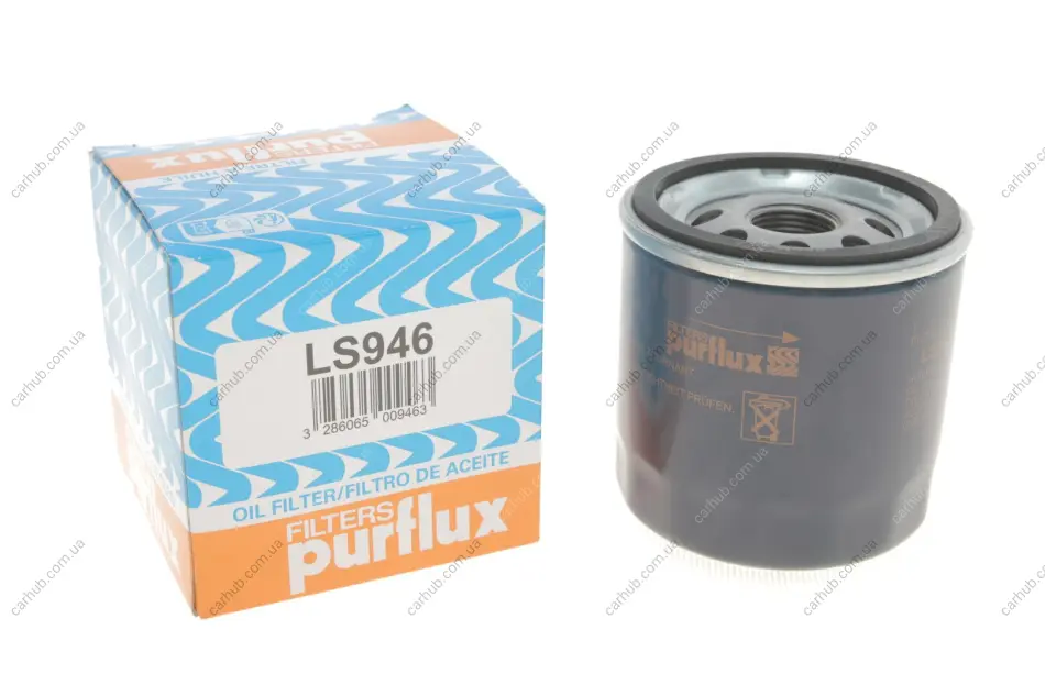 Фільтр масляний Renault Kangoo 1.5dCi 10- PURFLUX Purflux LS946 (фото 1)