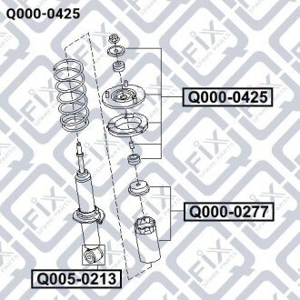 Опора амортизатора Q-fix Q0000425