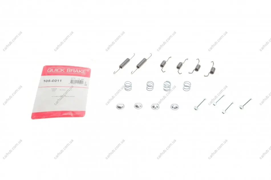 Комплект пружинок колодок ручника Fiat Doblo/Toyota Corolla 04- QUICK BRAKE 105-0011 (фото 1)