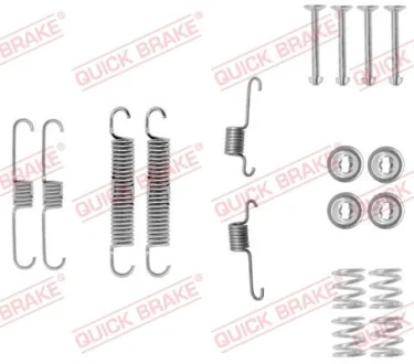 Монтажний набір гальмівної колодки (AKEBONO) DAIHATSU CUORE V, MOVE 0.8/1.0 01.97-02.03 QUICK BRAKE 1050012