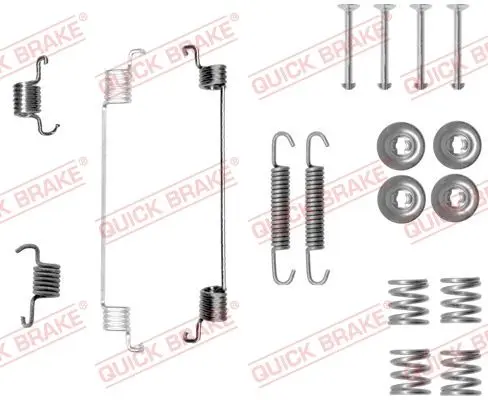 Монтажний набір гальмівної колодки (BOSCH) FIAT 500, 500 C, IDEA, PANDA 1.1-1.9D 09.03- QUICK BRAKE 1050014 (фото 1)