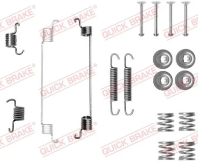 Монтажний набір гальмівної колодки (BOSCH) FIAT 500, 500 C, IDEA, PANDA 1.1-1.9D 09.03- QUICK BRAKE 1050014