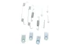 Комплект пружинок колодок ручника Hyundai Santa Fe 06- QUICK BRAKE 105-0019 (фото 1)