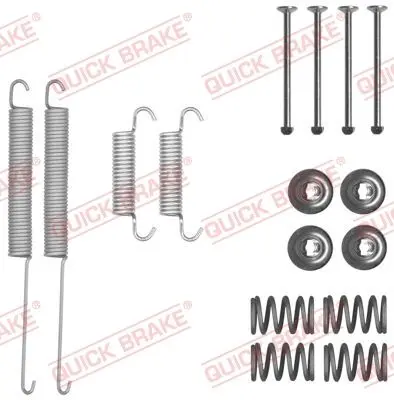 Монтажний набір гальмівної колодки (LUCAS) MERCEDES X (470) VW AMAROK 2.0-3.0D 09.10- QUICK BRAKE 1050026 (фото 1)