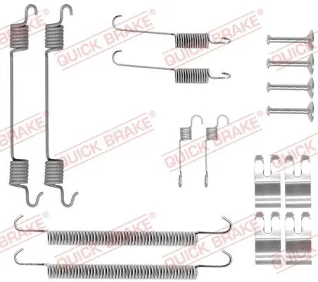 Монтажний набір гальмівної колодки (LUCAS) LAND ROVER FREELANDER 2, FREELANDER I 1.8-3.2 02.98-10.14 QUICK BRAKE 1050029 (фото 1)