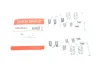 Монтажний набір гальмівної колодки FIAT SEDICI NISSAN QASHQAI I SUZUKI SX4 1.5-2.0D 06.06- QUICK BRAKE 105-0034 (фото 1)