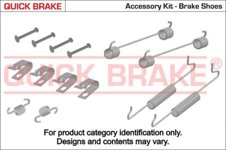 Фото монтажний комплект колодки QUICK BRAKE 1050036 Монтажний комплект колодки QUICK BRAKE 1050036