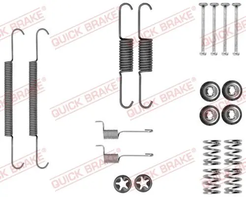 Монтажний набір гальмівної колодки SUZUKI GRAND VITARA II, VITARA 1.4-3.2 04.05- QUICK BRAKE 1050037 (фото 1)