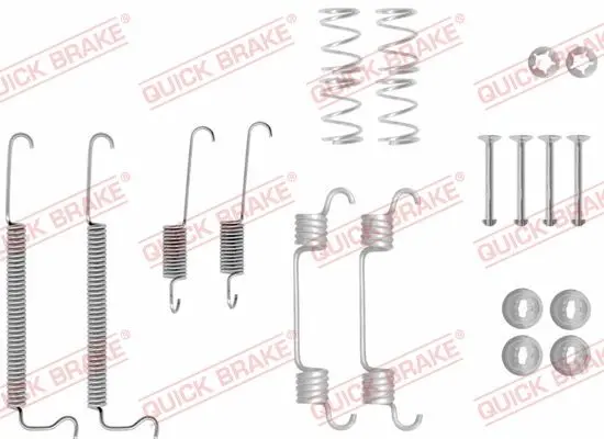 Монтажний набір гальмівної колодки CHEVROLET SPARK OPEL ANTARA A 1.0-Electric 08.06- QUICK BRAKE 1050043 (фото 1)
