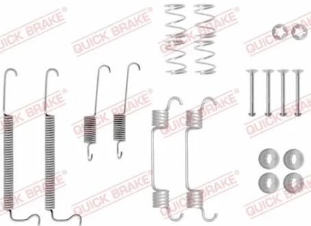 Монтажний набір гальмівної колодки CHEVROLET SPARK OPEL ANTARA A 1.0-Electric 08.06- QUICK BRAKE 1050043