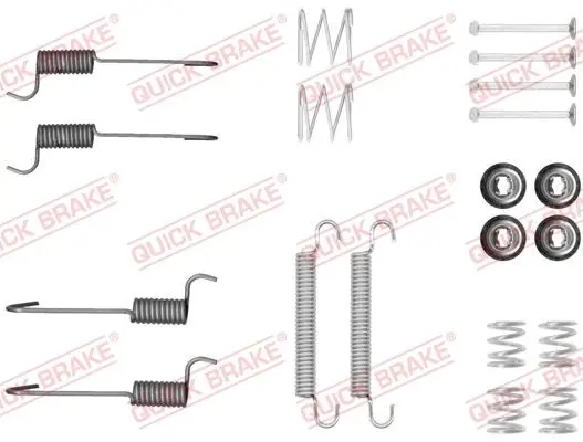 Монтажний набір гальмівної колодки HYUNDAI IX35 KIA SPORTAGE III OPEL GRANDLAND / GRANDLAND X 1.2-2.4 08.09- QUICK BRAKE 1050046 (фото 1)