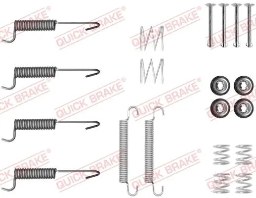 Монтажний набір гальмівної колодки KIA CARNIVAL III MAZDA CX-5 2.0-2.9D 04.06-02.17 QUICK BRAKE 1050047 (фото 1)
