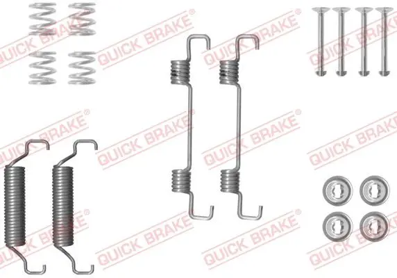 Монтажний набір гальмівної колодки MAN TGE RENAULT MASTER III VW CRAFTER 2.0D/Electric 11.16- QUICK BRAKE 1050052 (фото 1)