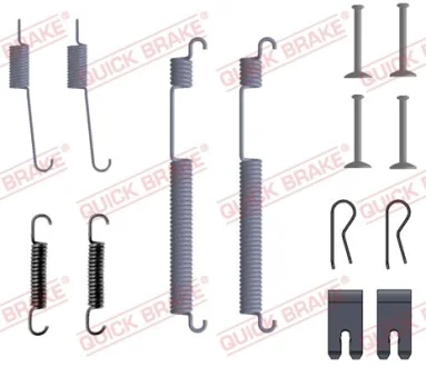 Монтажний набір гальмівної колодки SEAT IBIZA V SKODA RAPID VW POLO V 1.0-1.6D 05.10- QUICK BRAKE 1050053