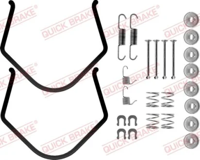 Монтажний набір гальмівної колодки (SUMITOMO) TOYOTA STARLET, TERCEL 1.0-1.5D 10.82-07.99 QUICK BRAKE 1050638