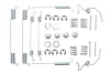 Комплект пружинок колодок ручника Ford Transit 86-91 (254x70) QUICK BRAKE 105-0642 (фото 1)