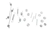 Комплект пружинок колодок ручника Citroen Xsara/Peugeot 205/306 83- QUICK BRAKE 105-0651 (фото 2)