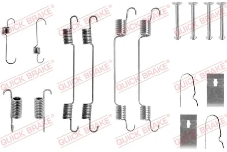 Комплект пружинок колодок ручника Subaru Justy/Suzuki Alto/Ignis 82- QUICK BRAKE 105-0722