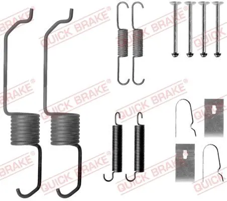 Монтажний набір гальмівної колодки (AKEBONO) FORD MAVERICK MAZDA 626 V, PREMACY, TRIBUTE 1.8-3.0 05.97- QUICK BRAKE 1050798 (фото 1)