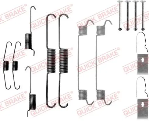 Монтажний набір гальмівної колодки (AKEBONO) MAZDA E 2.2D 02.97-05.03 QUICK BRAKE 1050803 (фото 1)