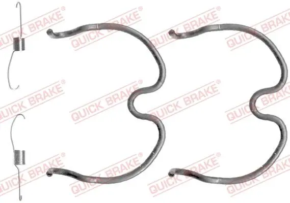 Монтажний набір гальмівної колодки (OPEL) OPEL AGILA A 1.0/1.2/1.3D 09.00-12.07 QUICK BRAKE 1050837 (фото 1)
