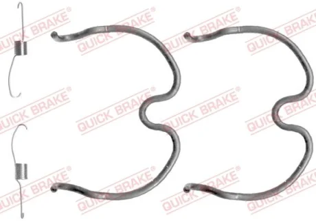 Монтажний набір гальмівної колодки (OPEL) OPEL AGILA A 1.0/1.2/1.3D 09.00-12.07 QUICK BRAKE 1050837