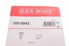 Комплект пружинок колодок ручника Nissan NP300/Pathfinder 86- QUICK BRAKE 105-0843 (фото 3)