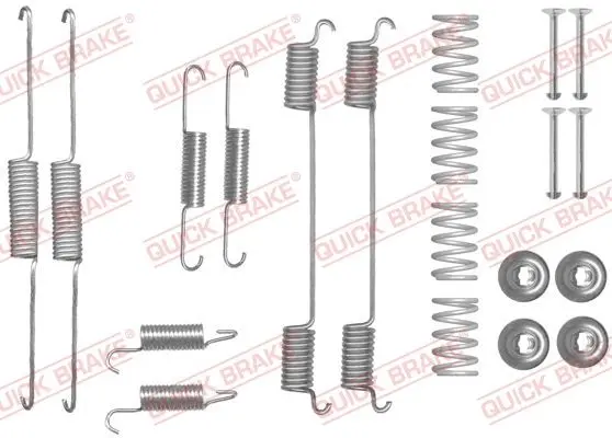 Монтажний набір гальмівної колодки (MANDO) CHRYSLER GRAND VOYAGER III, VOYAGER III, VOYAGER IV DODGE CARAVAN 2.0-3.8 01.95-12.08 QUICK BRAKE 1050861 (фото 1)