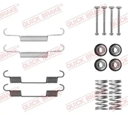 Монтажний набір гальмівної колодки (AKEBONO) NISSAN MURANO I 3.5 08.03-09.08 QUICK BRAKE 1050897 (фото 1)