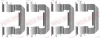 Монтажний набір гальмівних колодок передн FIAT PUNTO HYUNDAI I30, VELOSTER KIA CEE\'D, CERATO III, CERATO KOUP III, PRO CEE\'D 0.9-2.0 03.11- QUICK BRAKE 1090014 (фото 1)