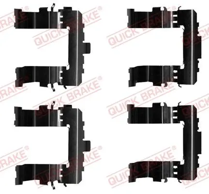 Монтажний набір гальмівних колодок передн FORD MONDEO IV SUBARU LEGACY V, LEGACY VI, OUTBACK 1.6-3.6 03.07- QUICK BRAKE 1090020 (фото 1)