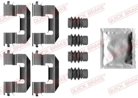 Монтажний набір гальмівних колодок передн ALFA ROMEO MITO FIAT TIPO 0.9-1.6D 04.13- QUICK BRAKE 1090038