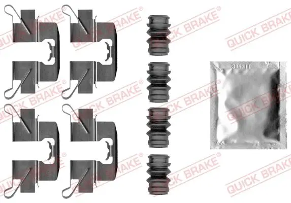 Монтажний набір гальмівних колодок задн MAZDA CX-3, CX-5 PEUGEOT 3008 I 1.5D-2.5 06.09- QUICK BRAKE 1090047 (фото 1)