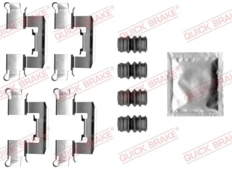 Монтажний набір гальмівних колодок передн MAZDA 2 OPEL CORSA E 1.0-1.5H 08.14- QUICK BRAKE 1090062