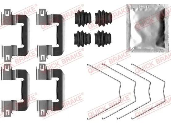Монтажний набір гальмівних колодок передн HYUNDAI I30 KIA CEE\'D OPEL ASTRA K 1.0-1.6D 11.11- QUICK BRAKE 1090063 (фото 1)