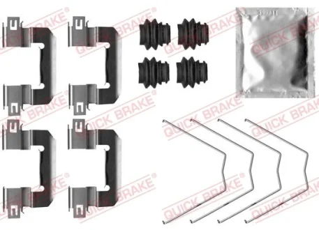 Монтажний набір гальмівних колодок передн HYUNDAI I30 KIA CEE\'D OPEL ASTRA K 1.0-1.6D 11.11- QUICK BRAKE 1090063