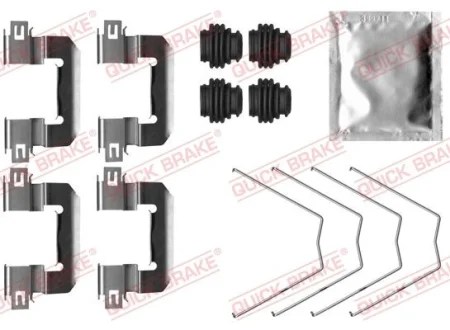 Монтажний набір гальмівних колодок передн HYUNDAI I30 PEUGEOT 208 I 1.0-1.6D 03.12-12.20 QUICK BRAKE 1090064