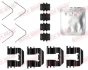 Монтажний набір гальмівних колодок задн HYUNDAI I20 ACTIVE, I20 II OPEL KARL 1.0-1.4D 11.14-09.21 QUICK BRAKE 1090073 (фото 1)