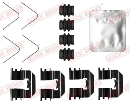 Монтажний набір гальмівних колодок задн HYUNDAI I20 ACTIVE, I20 II OPEL KARL 1.0-1.4D 11.14-09.21 QUICK BRAKE 1090073