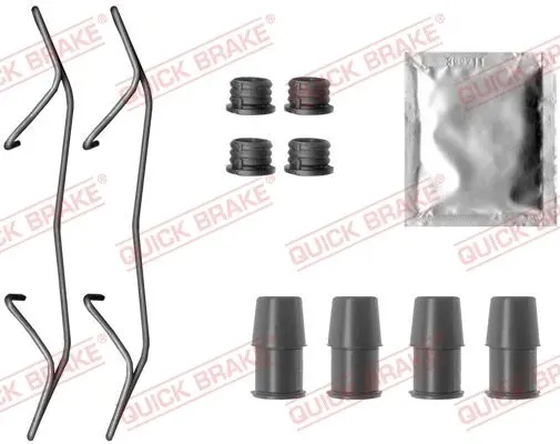 Монтажний набір гальмівних колодок передн CHEVROLET ORLANDO MG HS OPEL ASTRA K 1.0-2.0D 02.11- QUICK BRAKE 1090075 (фото 1)