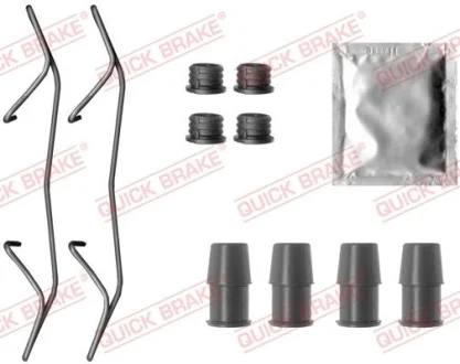 Монтажний набір гальмівних колодок передн CHEVROLET ORLANDO MG HS OPEL ASTRA K 1.0-2.0D 02.11- QUICK BRAKE 1090075