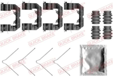 Монтажний набір гальмівних колодок передн HYUNDAI I20 ACTIVE, I20 II OPEL CORSA E 1.0-1.6 11.14- QUICK BRAKE 1090089