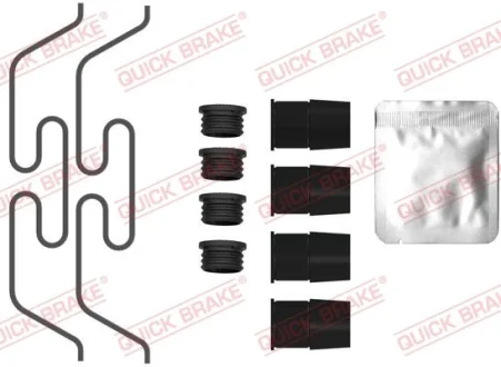 Монтажний набір гальмівних колодок передн VOLVO XC60 I JAGUAR E-PACE, F-PACE, XE, XF II, XF SPORTBRAKE LAND ROVER DISCOVERY SPORT, RANGE ROVER EVOQUE, RANGE ROVER VELAR 1.5H-5.0H 05.08- QUICK BRAKE 1090090
