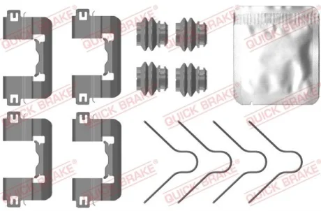 Монтажний набір гальмівних колодок передн KIA PICANTO III 1.0/1.0LPG/1.2 03.17- QUICK BRAKE 1090105