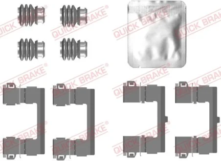 Монтажний набір гальмівних колодок передн OPEL INSIGNIA B, INSIGNIA B COUNTRY, INSIGNIA B GRAND SPORT PEUGEOT 3008, 3008 II 1.2-2.0D 05.16- QUICK BRAKE 1090112