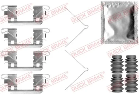 Монтажний набір гальмівних колодок передн HONDA JAZZ IV 1.3/1.5 09.15- QUICK BRAKE 1090113