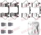 Монтажний набір гальмівних колодок передн FORD MONDEO V OPEL INSIGNIA B, INSIGNIA B COUNTRY, INSIGNIA B GRAND SPORT 1.0-2.5 09.12- QUICK BRAKE 1090116 (фото 1)