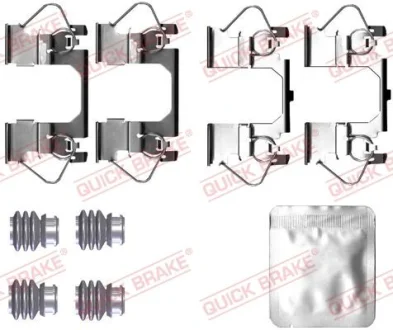 Монтажний набір гальмівних колодок передн FORD MONDEO V OPEL INSIGNIA B, INSIGNIA B COUNTRY, INSIGNIA B GRAND SPORT 1.0-2.5 09.12- QUICK BRAKE 1090116