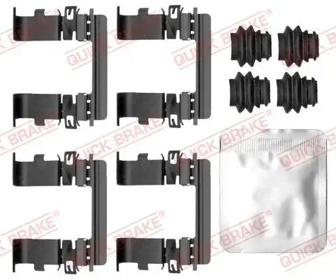 Планка супорта (переднього) прижимна (к-кт) Hyundai Tucson/Kia Sportage V 20- QUICK BRAKE 109-0185 (фото 1)